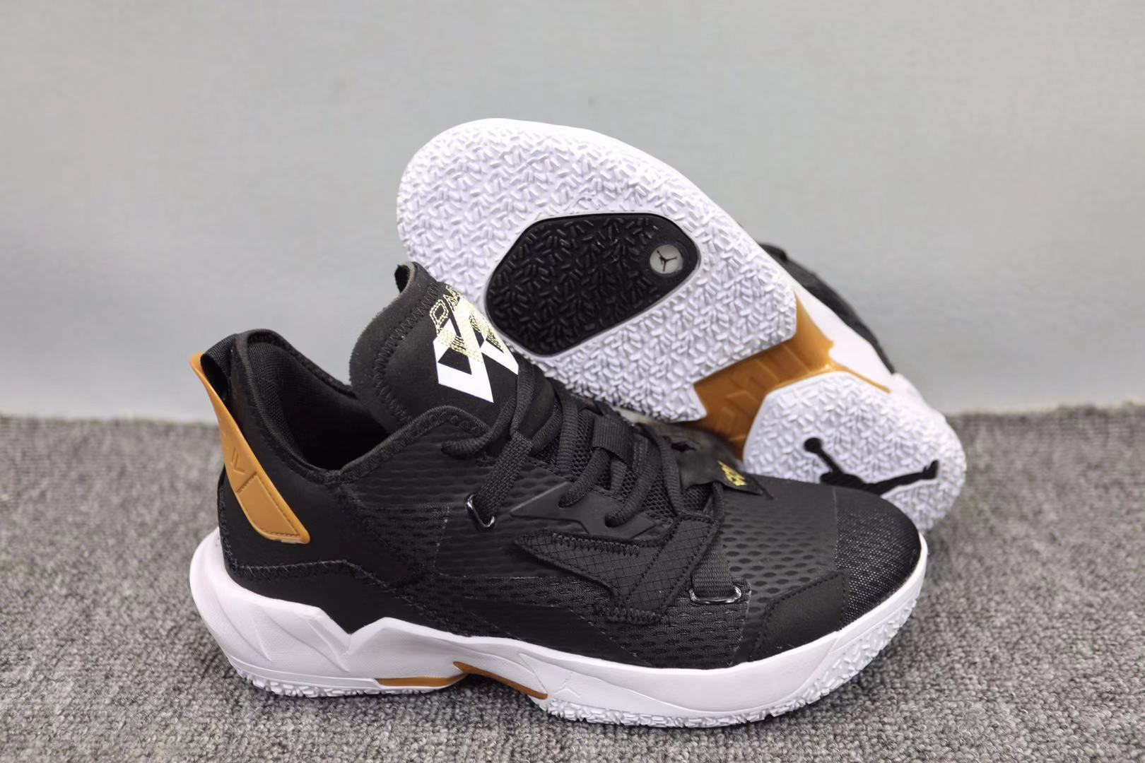 2021 Nike Paul George 5 Black Gold White Basketball Shoes